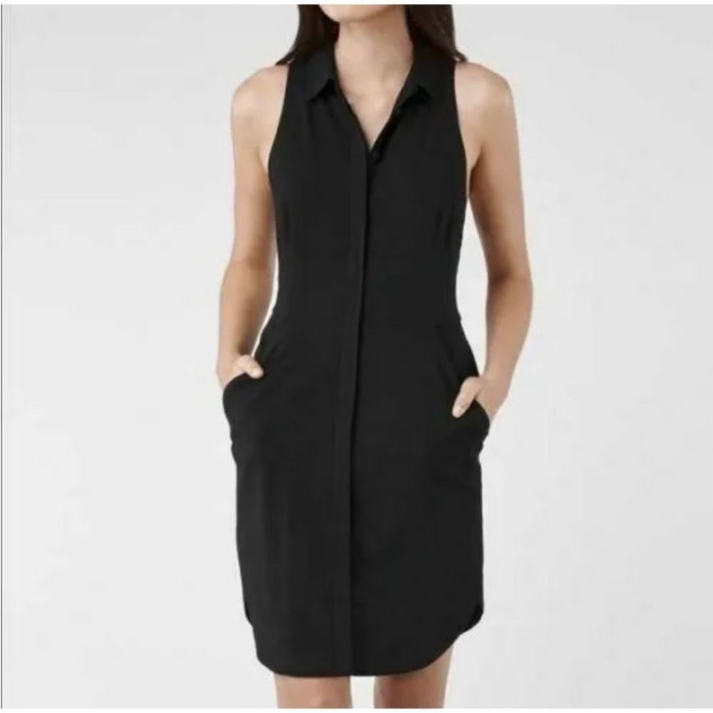 All saints black shirt dress- never worn, like new 0